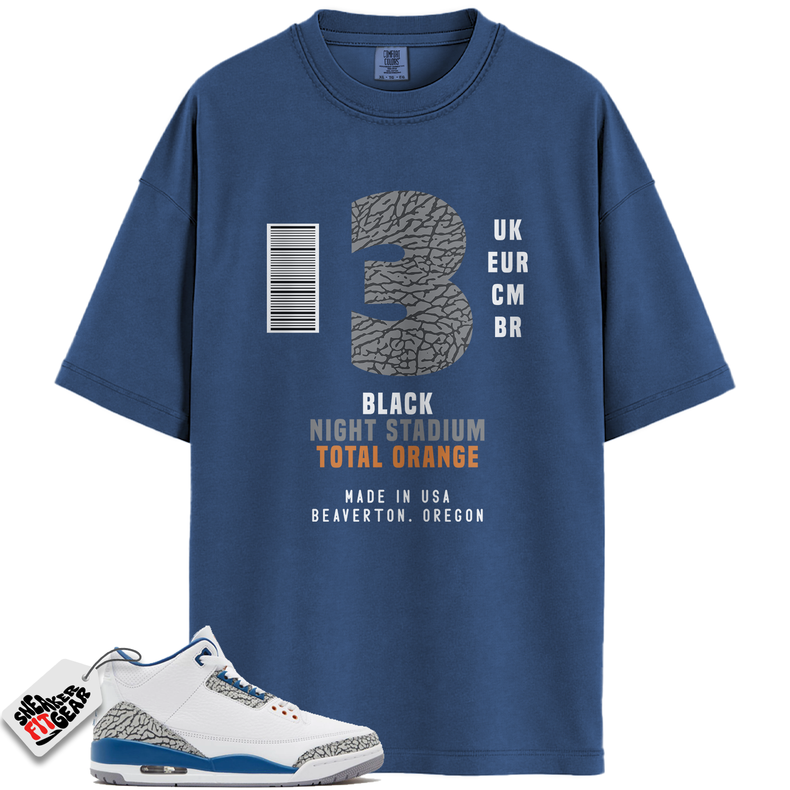 Jordan 3 Retro Wizards Match Shirts, Box Label Shirt To Match Jordan 3 Retro Wizards