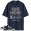 Jordan 3 Georgetown Midnight Navy Match Shirts, Box Label Off Noir Shirt To Match Jordan 3 Georgetown Midnight Navy
