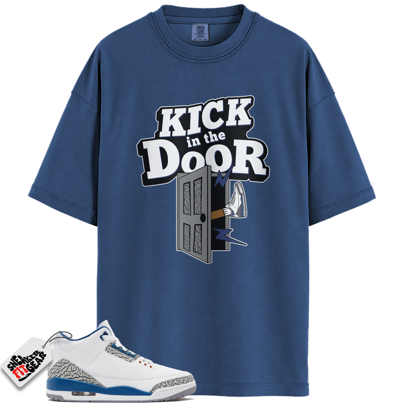 Jordan 3 Retro Wizards Match Shirts, Kick In The Door Sneaker Tee To Match Jordan 3 Retro Wizards