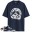 Jordan 3 Retro Midnight Navy Match Shirts, Peace Sign Sneaker Tee To Match Jordan 3 Retro Midnight Navy
