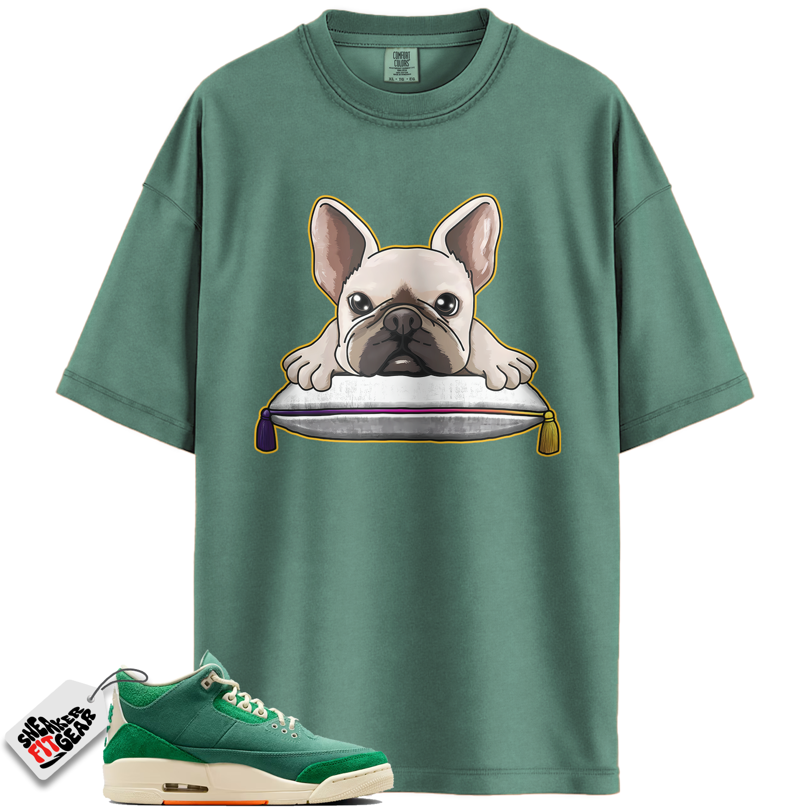 Jordan 3 Retro SP Nina Chanel Abney Bicoastal Match Shirts, French Bulldog Sneaker Tee To Match Jordan 3 Retro SP Nina Chanel Abney Bicoastal