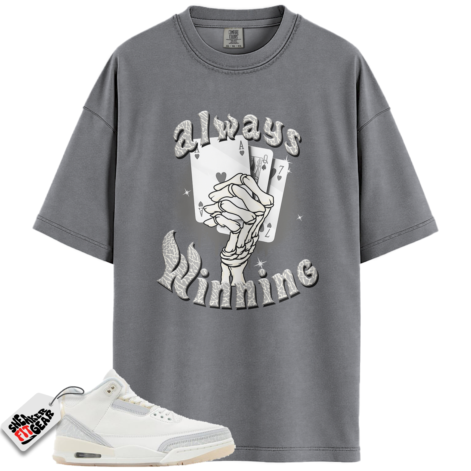 Jordan 3 Retro Crafy Ivory Match Shirts, Always Winning Sneaker Tee To Match Jordan 3 Retro Crafy Ivory