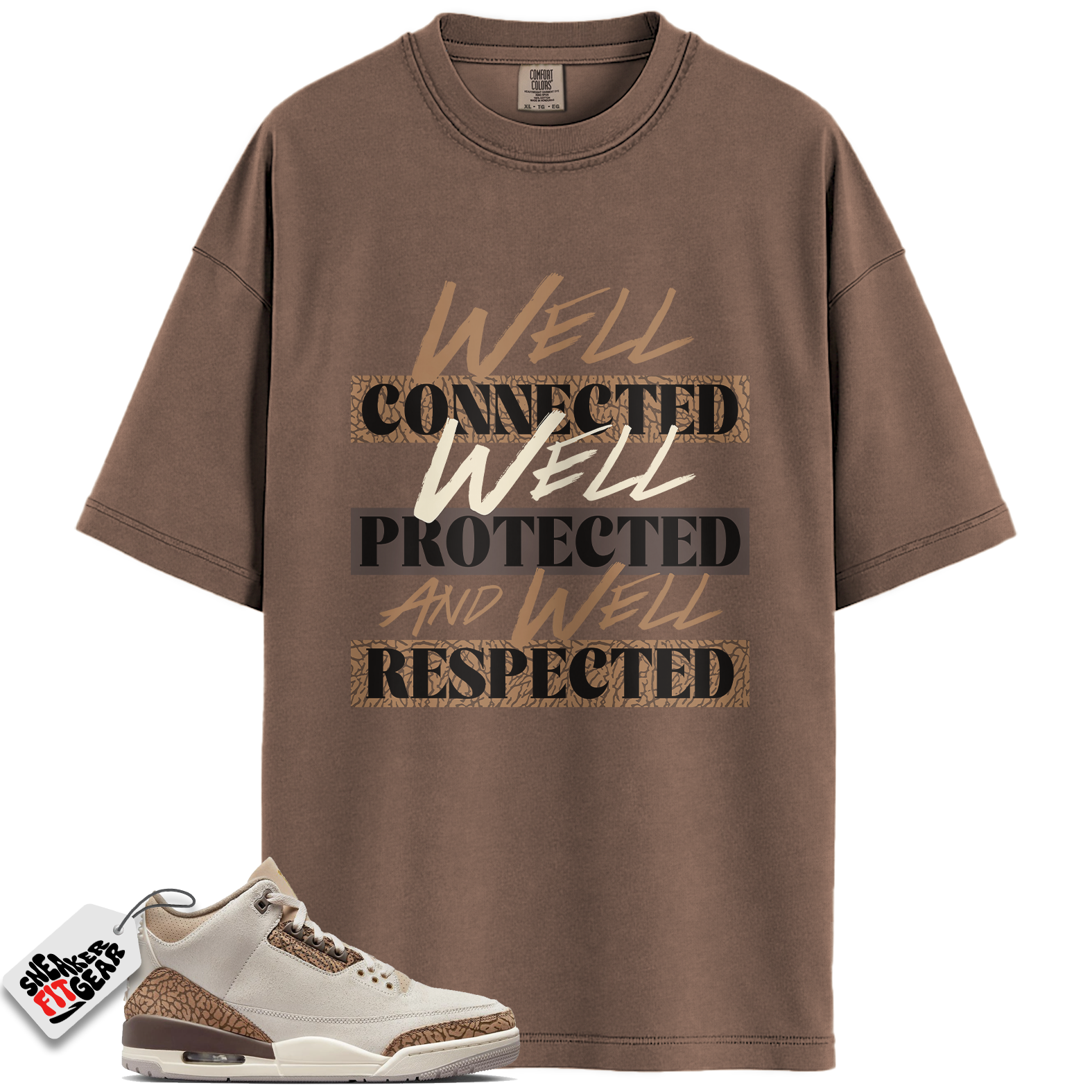 Jordan 3 Retro Palomino Match Shirts, WELL To Match Jordan 3 Retro Palomino