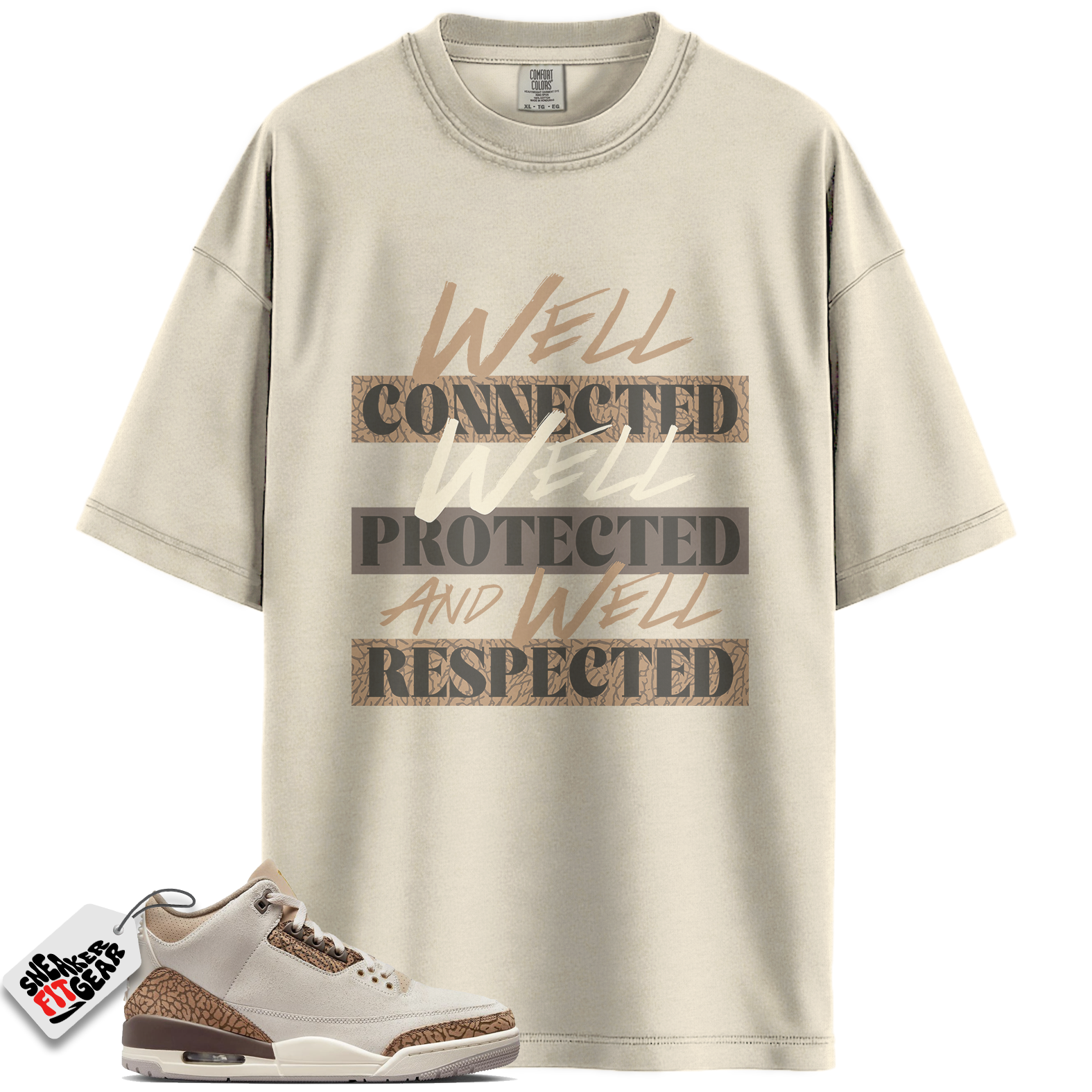 Jordan 3 Retro Palomino Match Shirts, WELL To Match Jordan 3 Retro Palomino