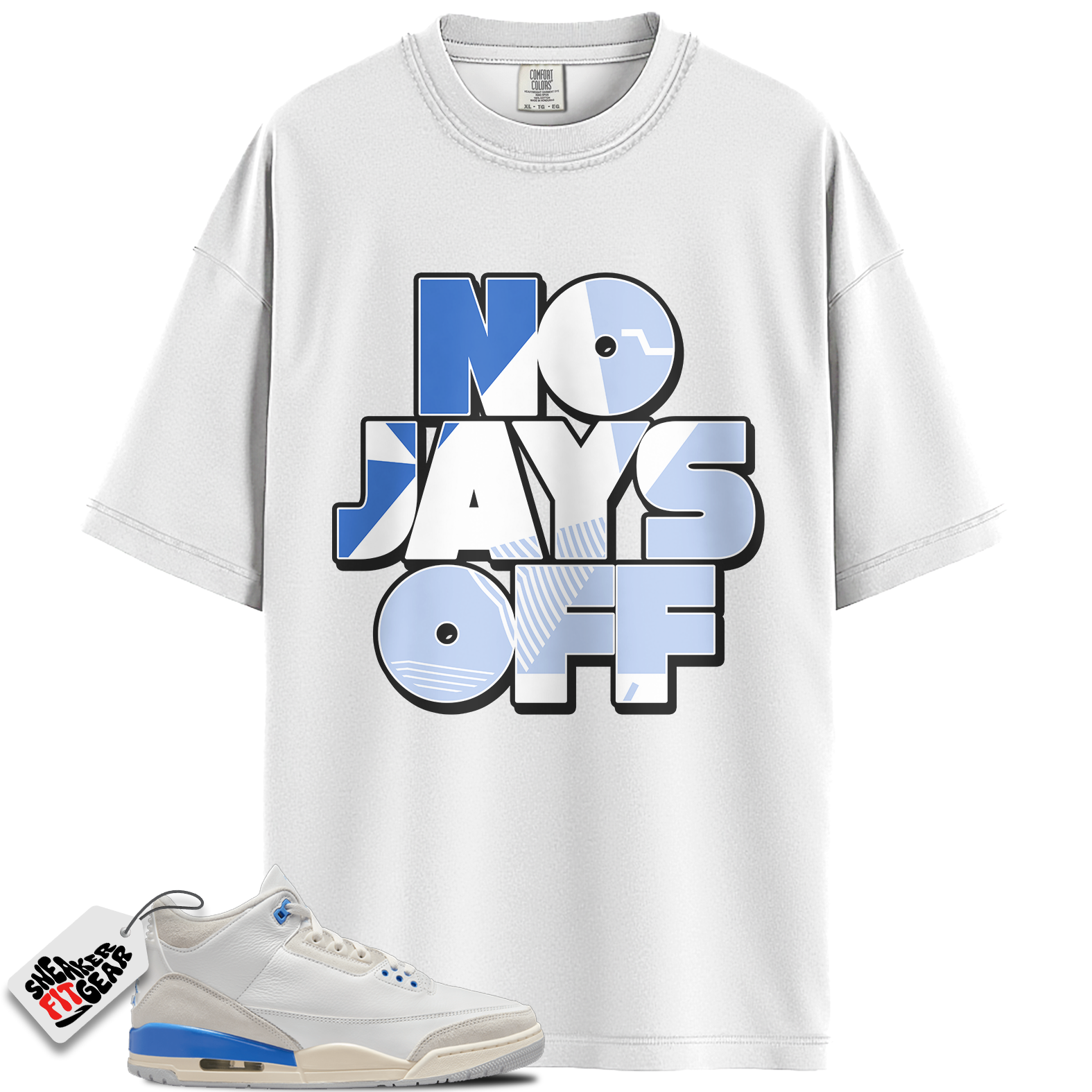 Jordan 3 Retro Lucky Shorts/ Hydrogen Blue Match Shirts, No Jays Off To Match Jordan 3 Retro Lucky Shorts/ Hydrogen Blue Main image
