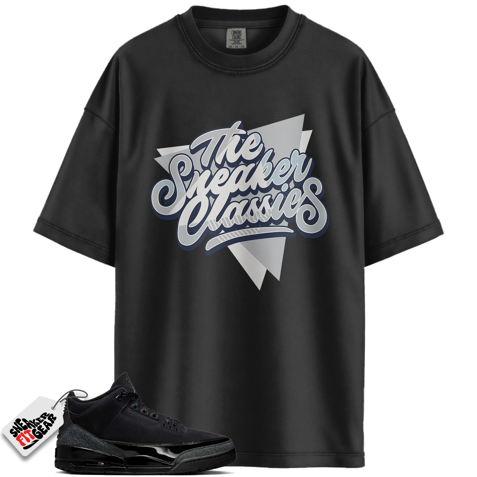 Jordan 3 Retro Black Cat (2025) Match Shirts, The Sneaker Classies To Match Jordan 3 Retro Black Cat (2025) Main image