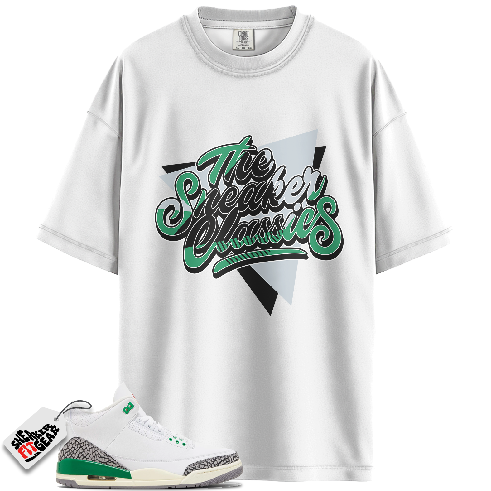 Women's Jordan 3 Retro Lucky Green Match Shirts, The Sneaker Classies To Match Women's Jordan 3 Retro Lucky Green