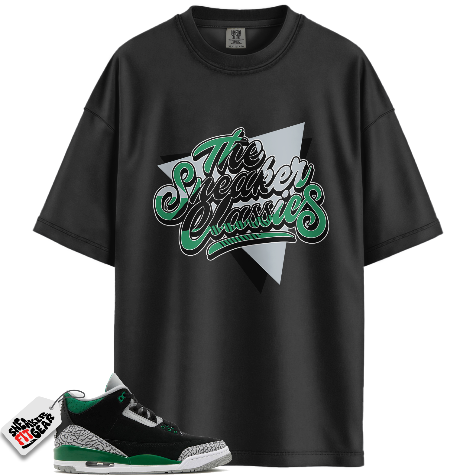 Jordan 3 Retro Pine Green Match Shirts, The Sneaker Classies To Match Jordan 3 Retro Pine Green