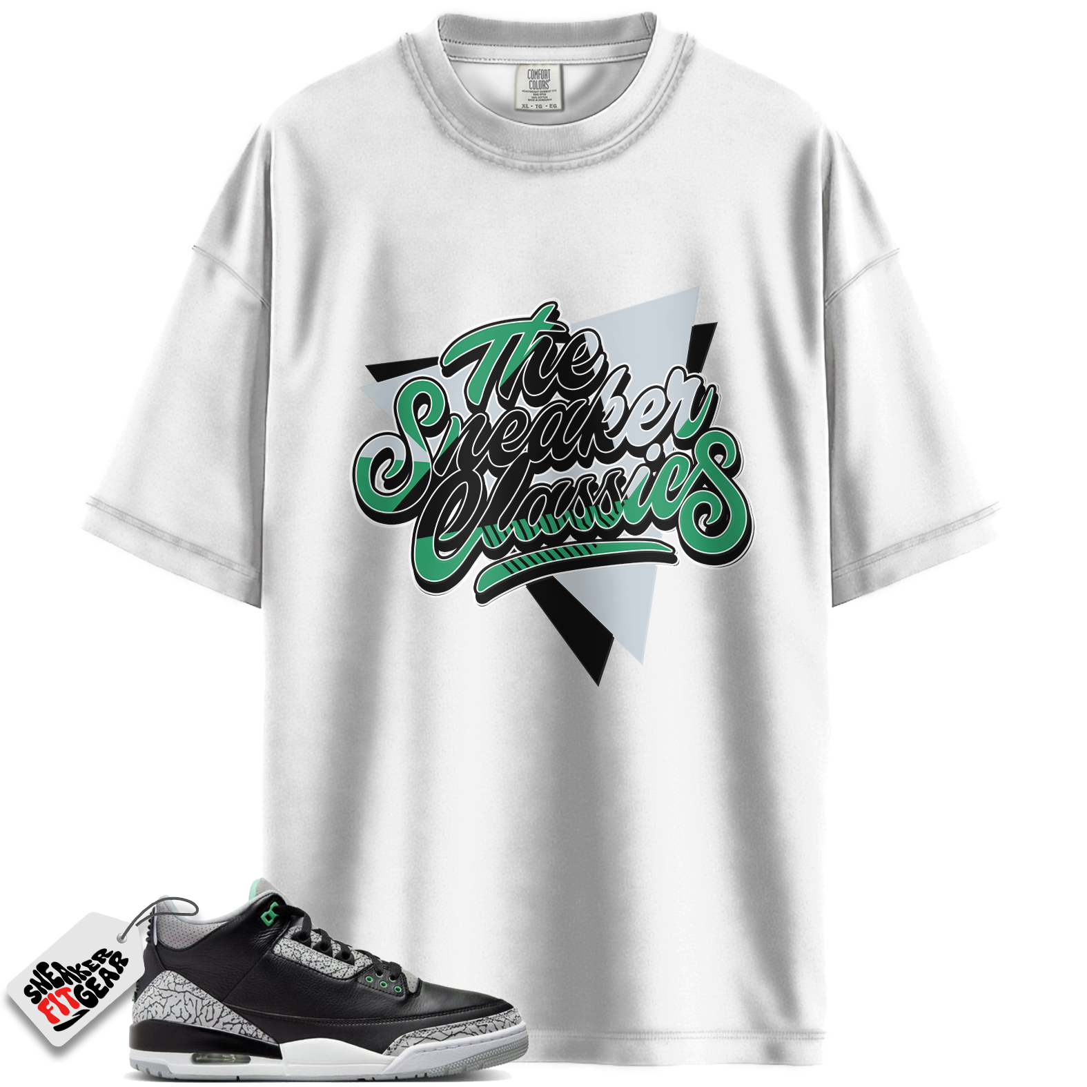 Jordan 3 Retro Green Glow Match Shirts, The Sneaker Classies To Match Jordan 3 Retro Green Glow Main image