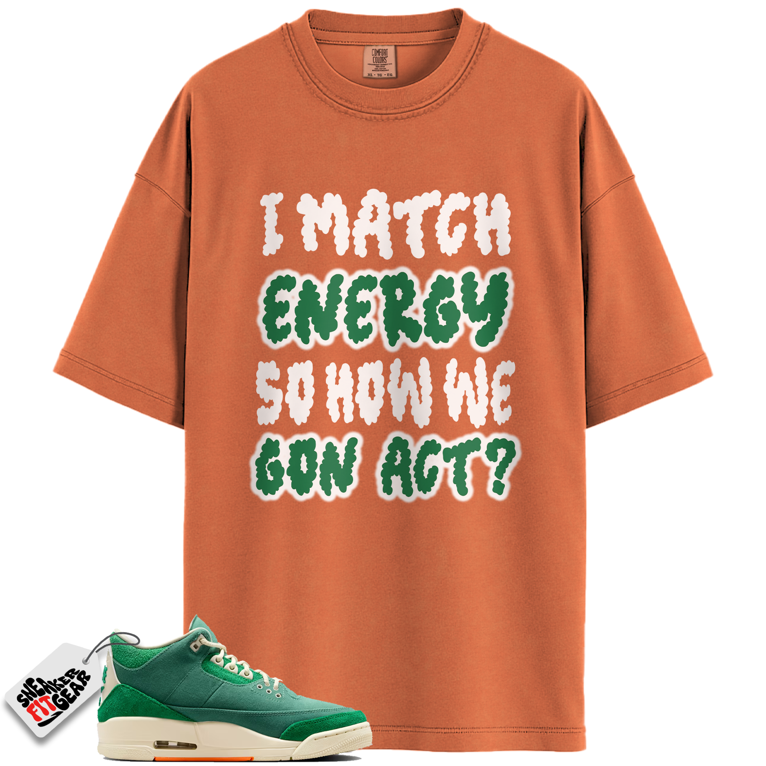 Jordan 3 Retro SP Nina Chanel Abney Bicoastal Match Shirts, Match Energy To Match Jordan 3 Retro SP Nina Chanel Abney Bicoastal