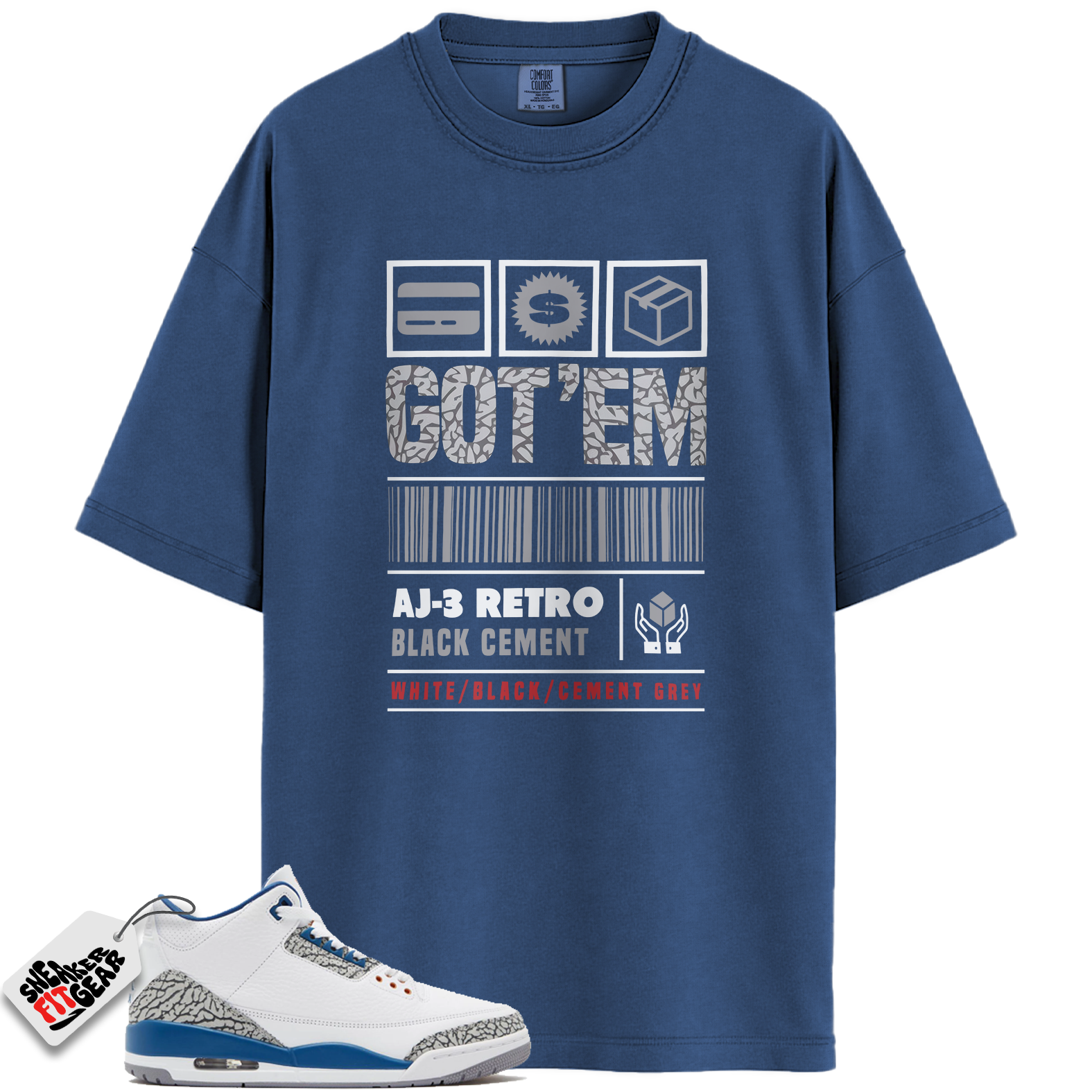 Jordan 3 Retro Wizards Match Shirts, GOT'EM To Match Jordan 3 Retro Wizards Main image