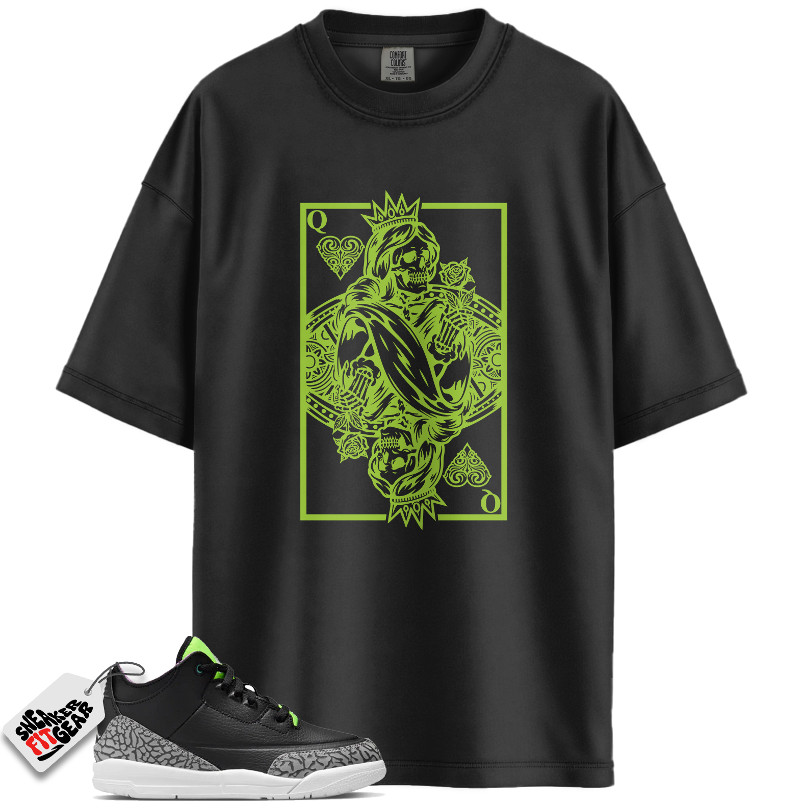Jordan 3 Retro Electric Green Match Shirts, QC To Match Jordan 3 Retro Electric Green