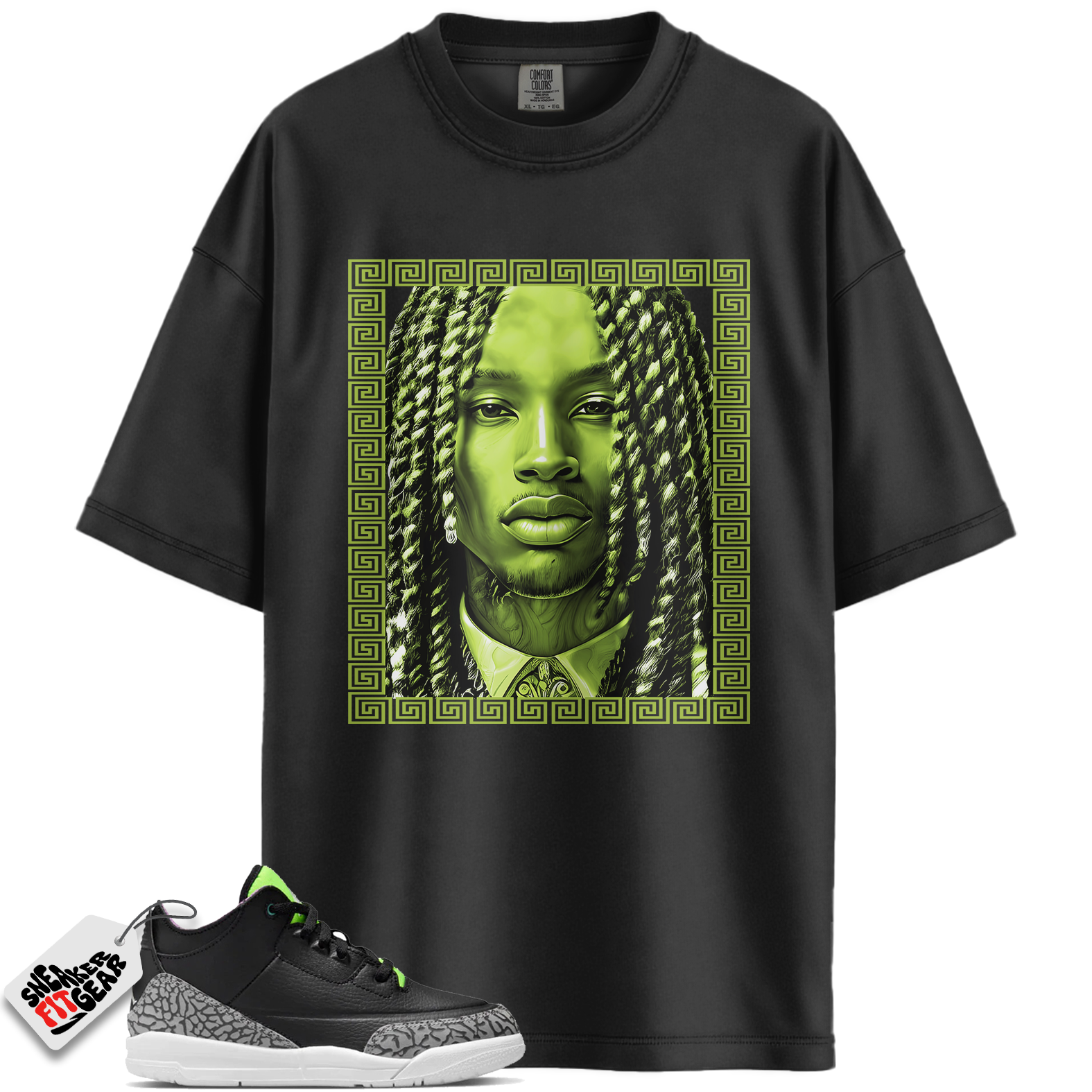 Jordan 3 Retro Electric Green Match Shirts, VON To Match Jordan 3 Retro Electric Green