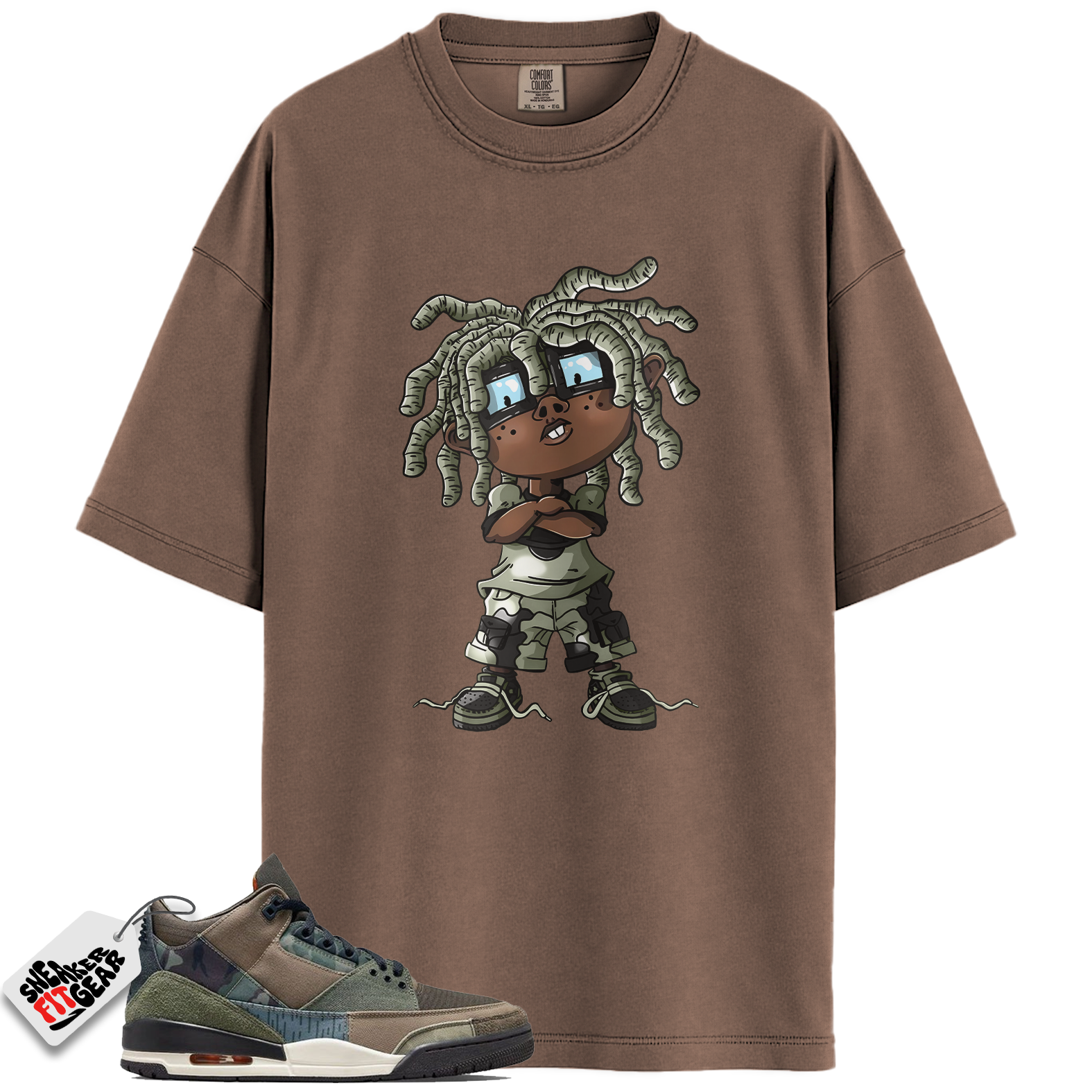 Jordan 3 Retro Patchwork Camo Match Shirts, CHONGO To Match Jordan 3 Retro Patchwork Camo