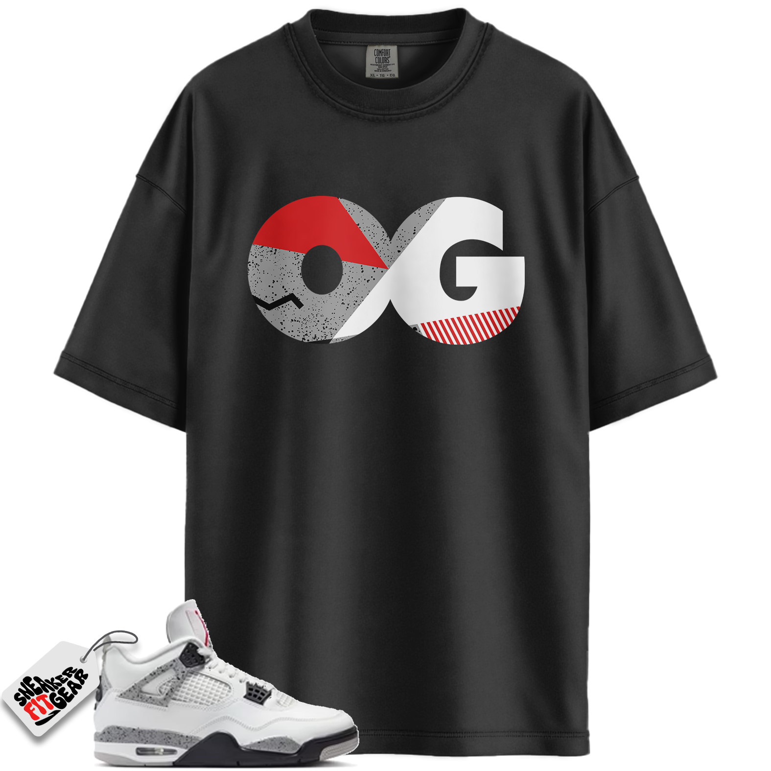 Jordan 4 Retro White Cement (2025) Match Shirts, Sneaker OG Shirt To Match Jordan 4 Retro White Cement (2025) Main image
