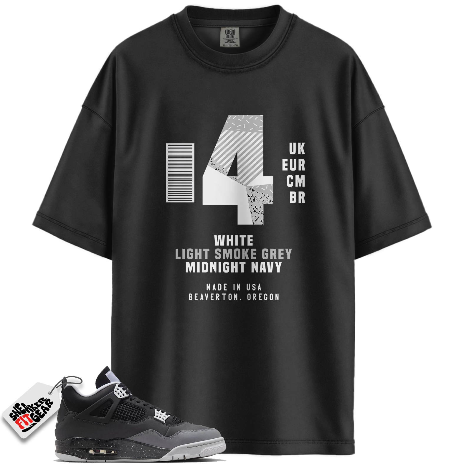 Jordan 4 Retro Fear (2024) Match Shirts, Box Label Shirt To Match Jordan 4 Retro Fear (2024)