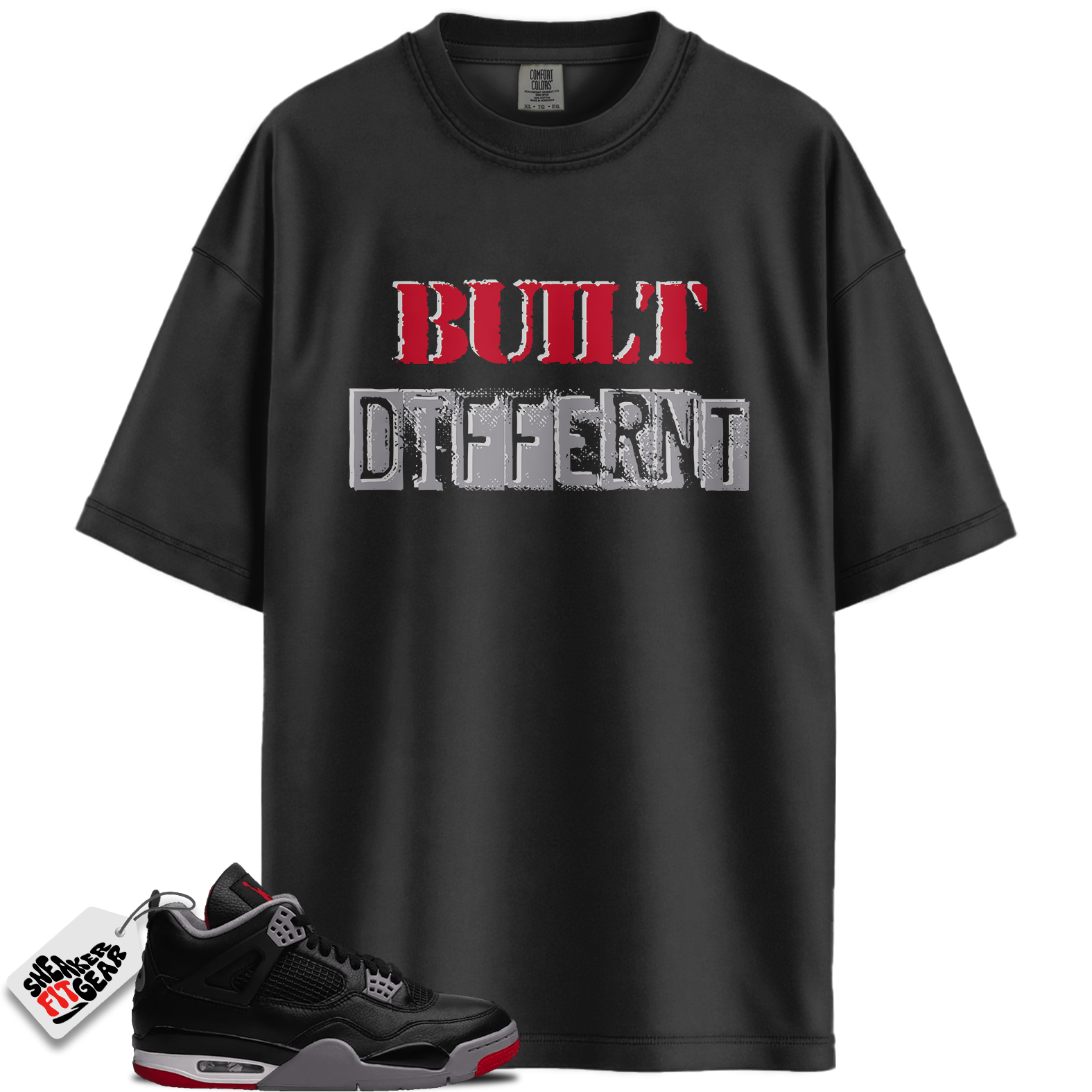 Jordan 4 Retro Bred Reimagined Match Shirts, BD T-Shirt To Match Jordan 4 Retro Bred Reimagined