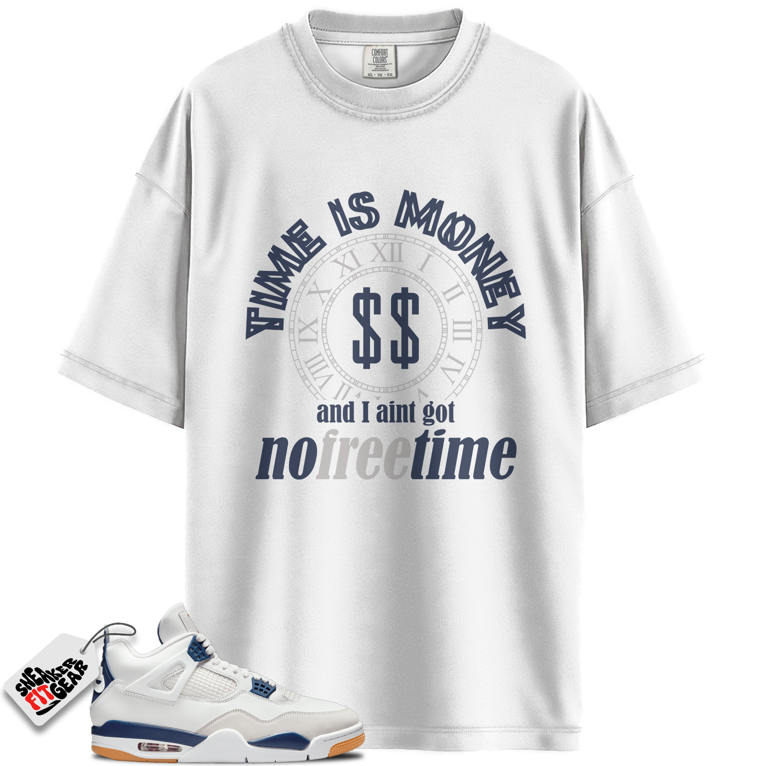 Jordan 4 Retro SB Navy Match Shirts, FREE To Match Jordan 4 Retro SB Navy