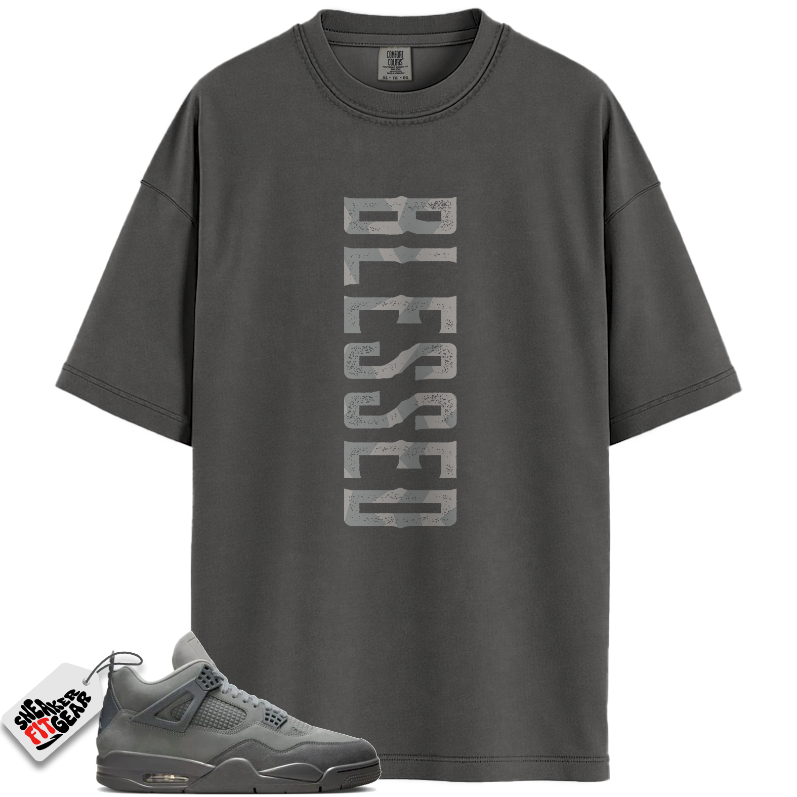 Jordan 4 Retro SE Paris Olympics Wet Cement Match Shirts, Blessed Shirt To Match Jordan 4 Retro SE Paris Olympics Wet Cement