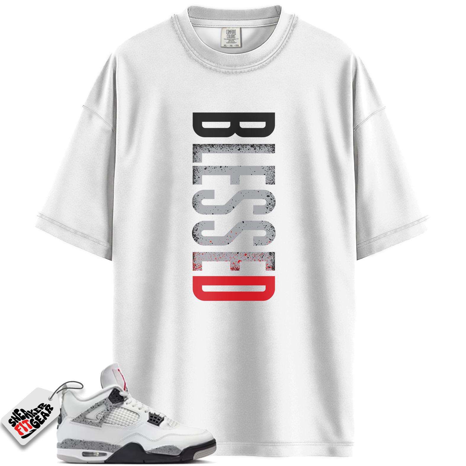 Jordan 4 Retro White Cement (2025) Match Shirts, VERTBLS To Match Jordan 4 Retro White Cement (2025)