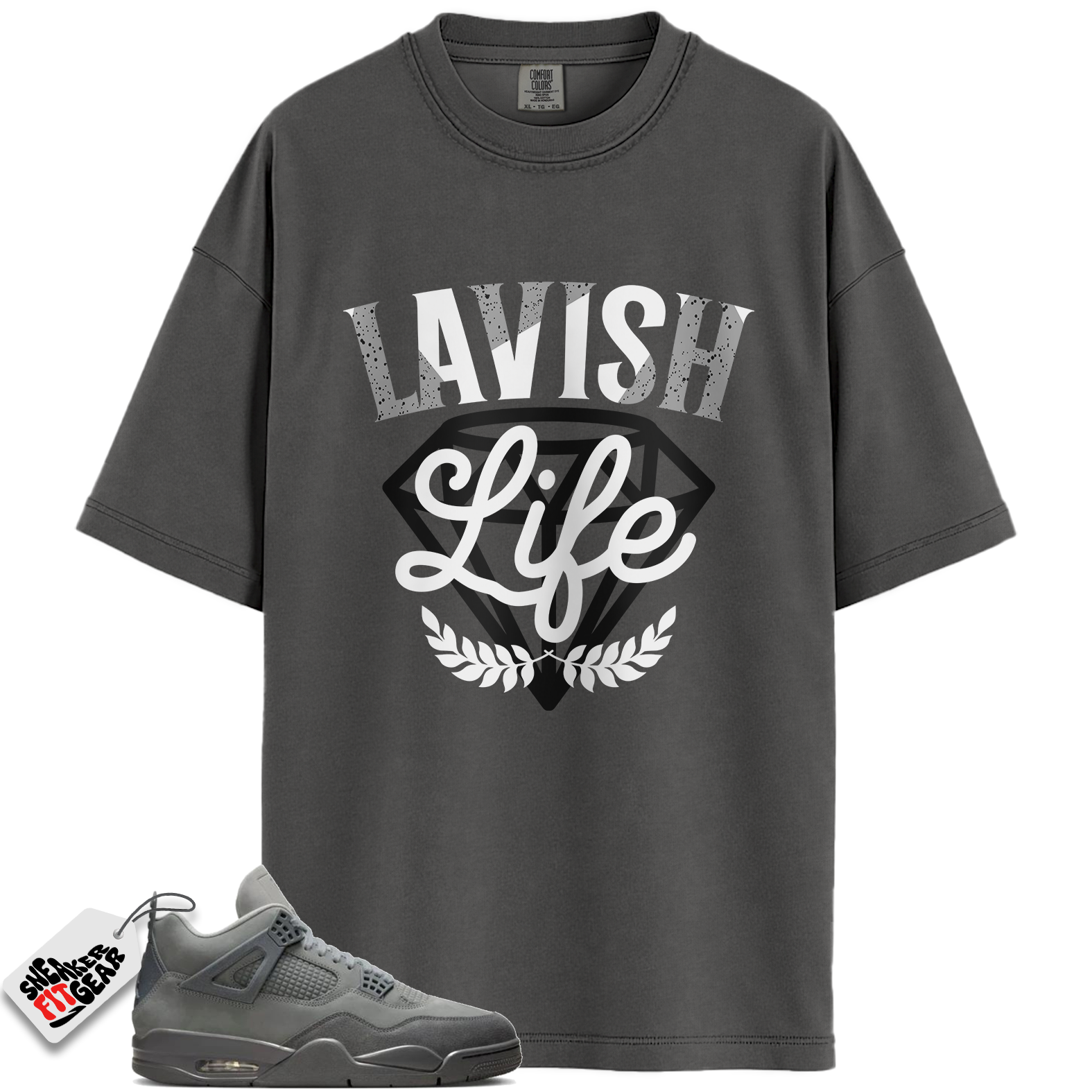 Jordan 4 Retro SE Paris Olympics Wet Cement Match Shirts, Lavish Sneaker Shirt To Match Jordan 4 Retro SE Paris Olympics Wet Cement Main image