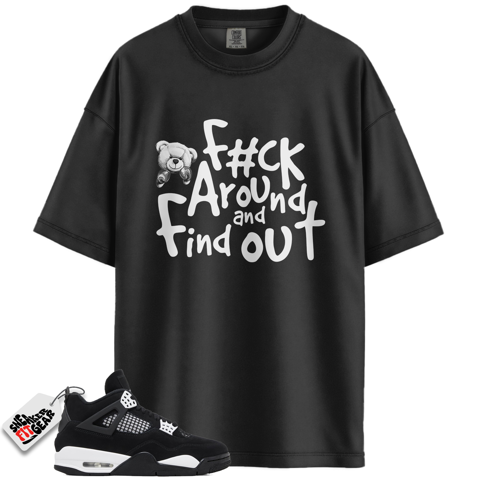 Jordan 4 Retro White Thunder Match Shirts, FCK To Match Jordan 4 Retro White Thunder