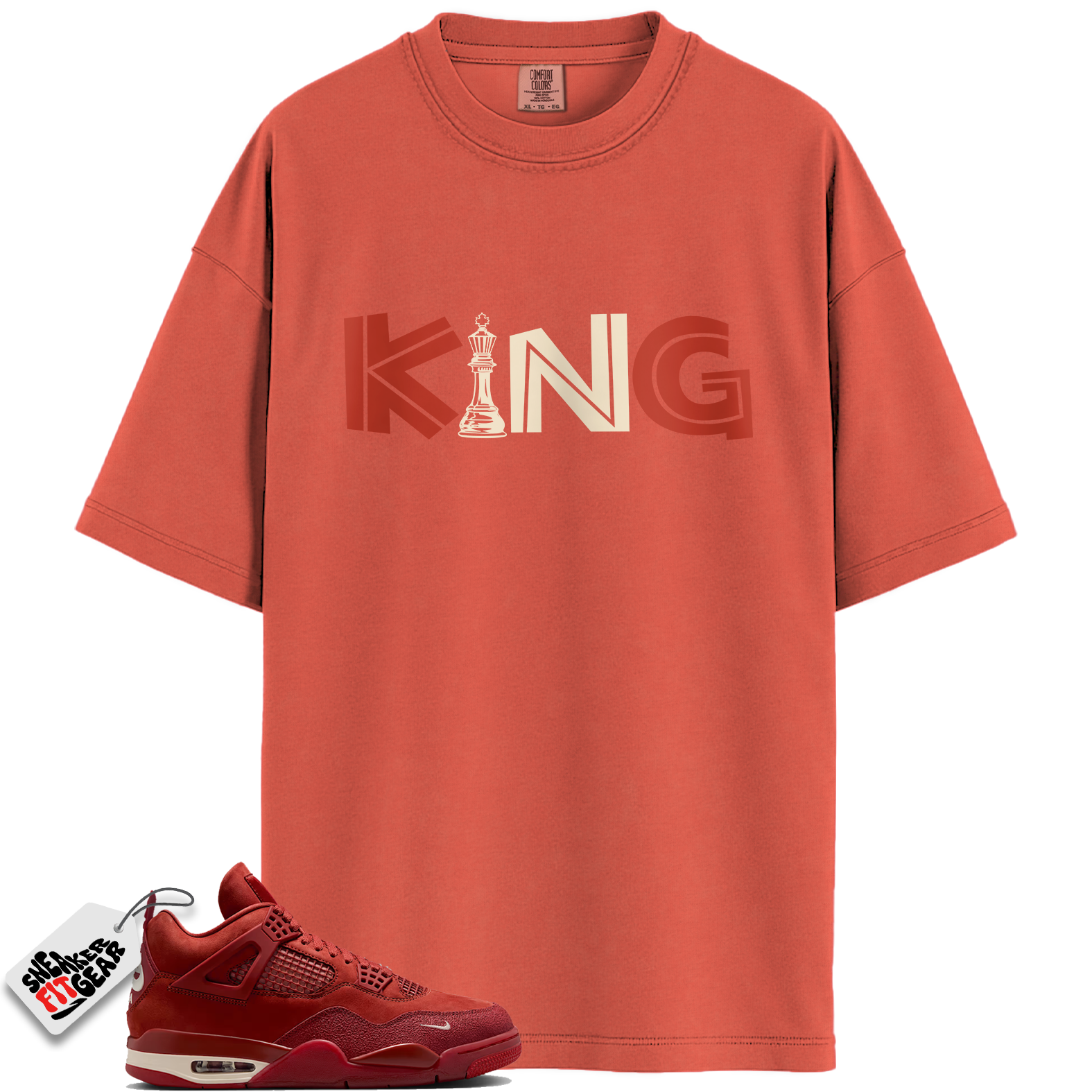Jordan 4 Retro OG SP Nigel Sylvester Brick by Brick Match Shirts, KING To Match Jordan 4 Retro OG SP Nigel Sylvester Brick by Brick
