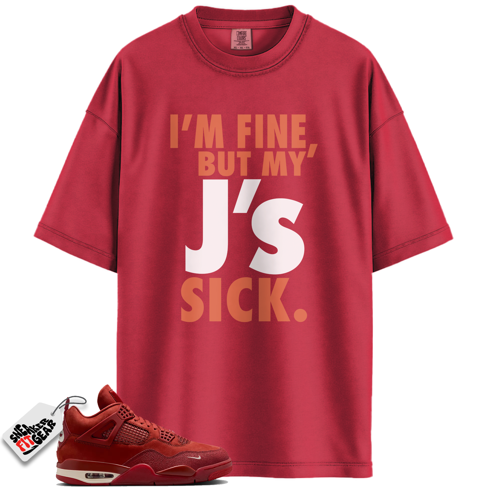 Jordan 4 Retro OG SP Nigel Sylvester Brick by Brick Match Shirts, Lovers’ Sick J’s Shirt To Match Jordan 4 Retro OG SP Nigel Sylvester Brick by Brick