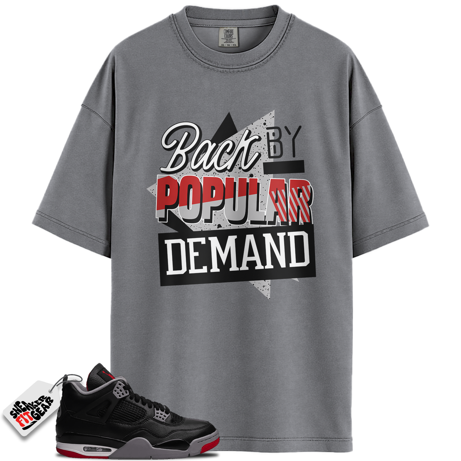 Jordan 4 Retro Bred Reimagined Match Shirts, Throwback Sneaker Shirt To Match Jordan 4 Retro Bred Reimagined
