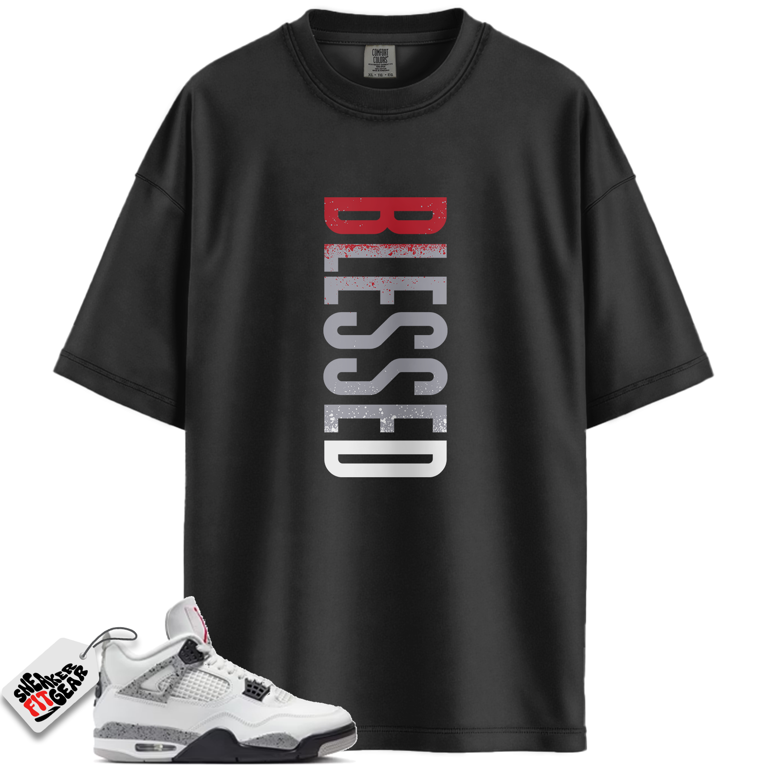 Jordan 4 Retro White Cement (2025) Match Shirts, VERTBLS To Match Jordan 4 Retro White Cement (2025) Main image