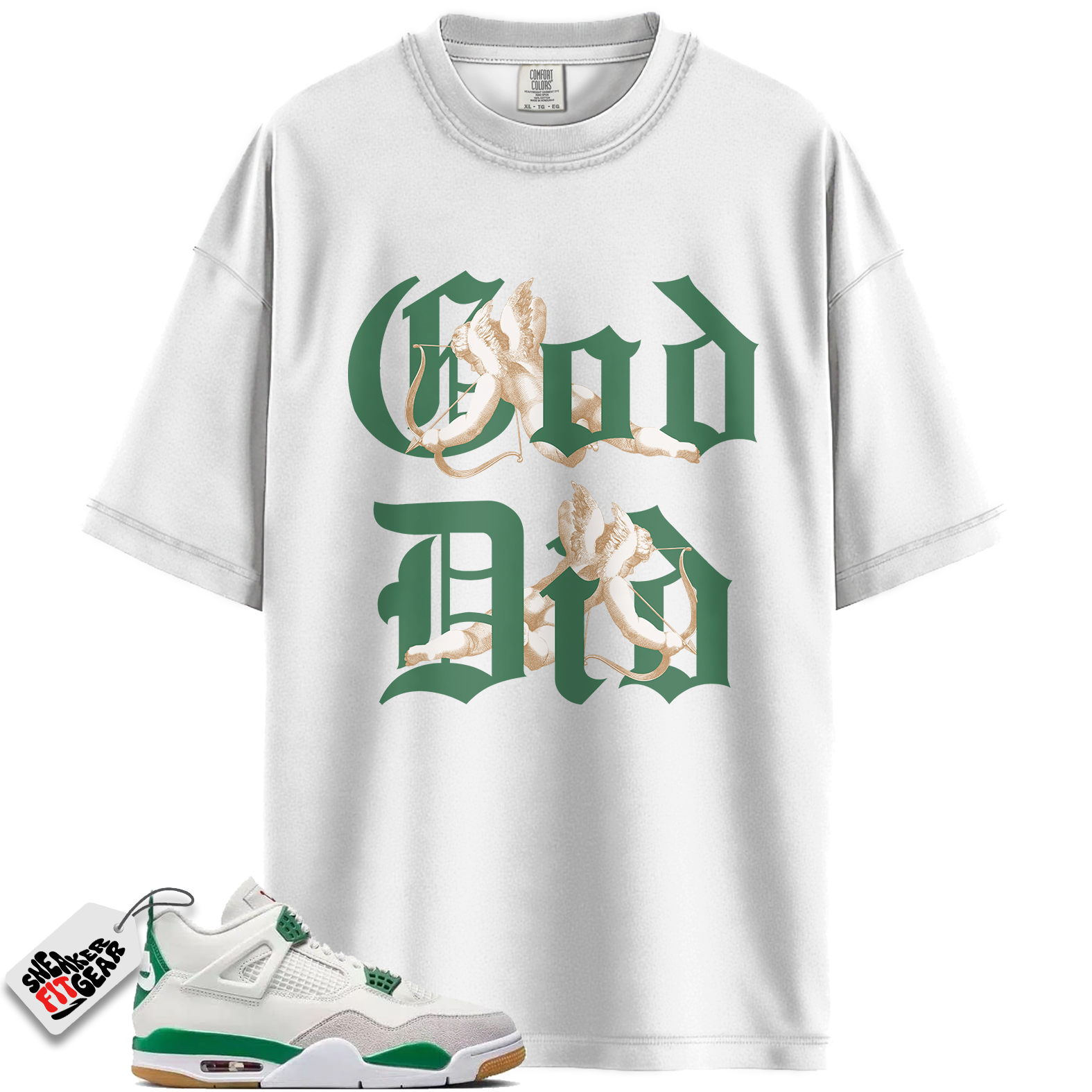 Jordan 4 Retro SB Pine Green Match Shirts, Tees Sail “God Did” To Match Jordan 4 Retro SB Pine Green