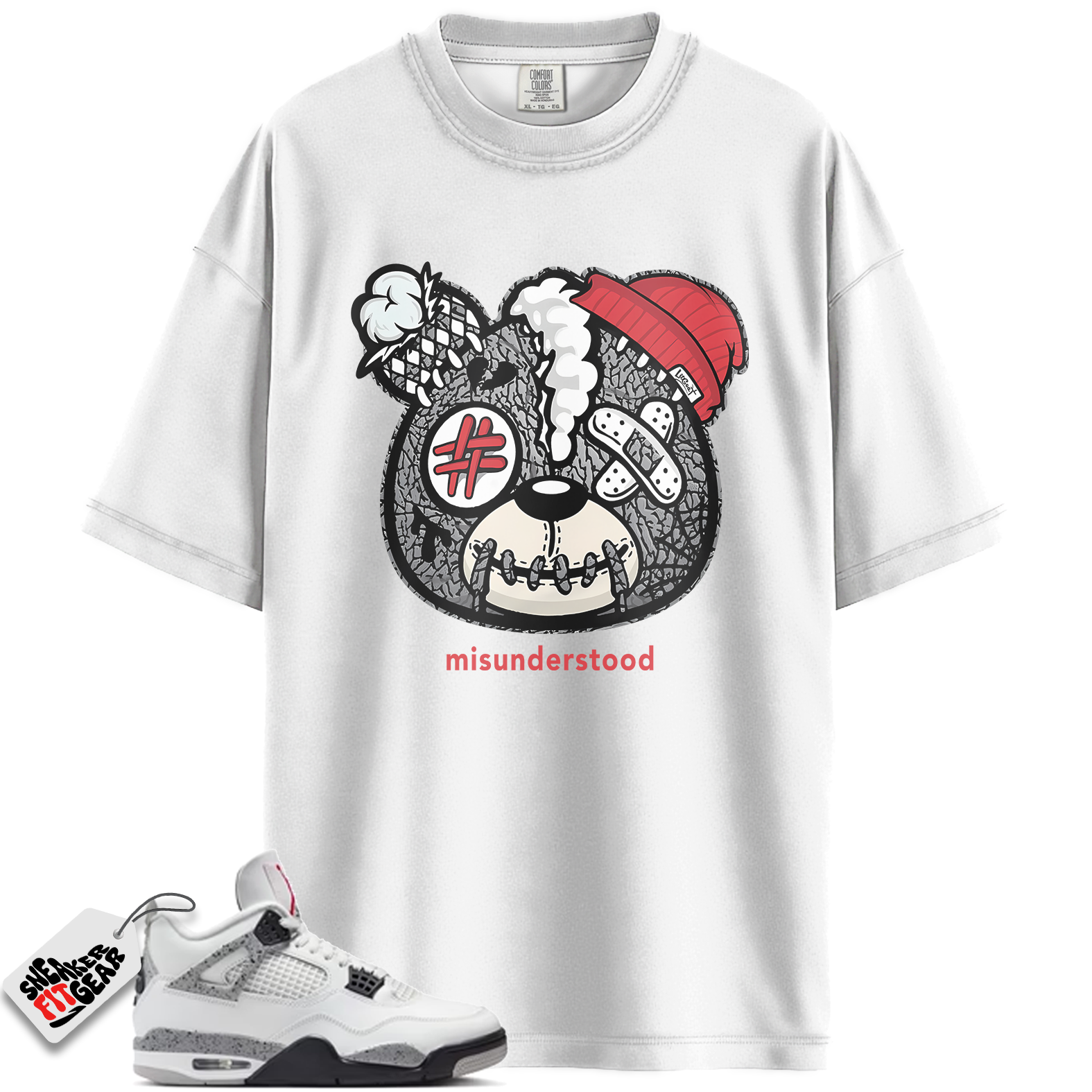 Jordan 4 Retro White Cement (2025) Match Shirts, Misunderstood Shirt To Match Jordan 4 Retro White Cement (2025)