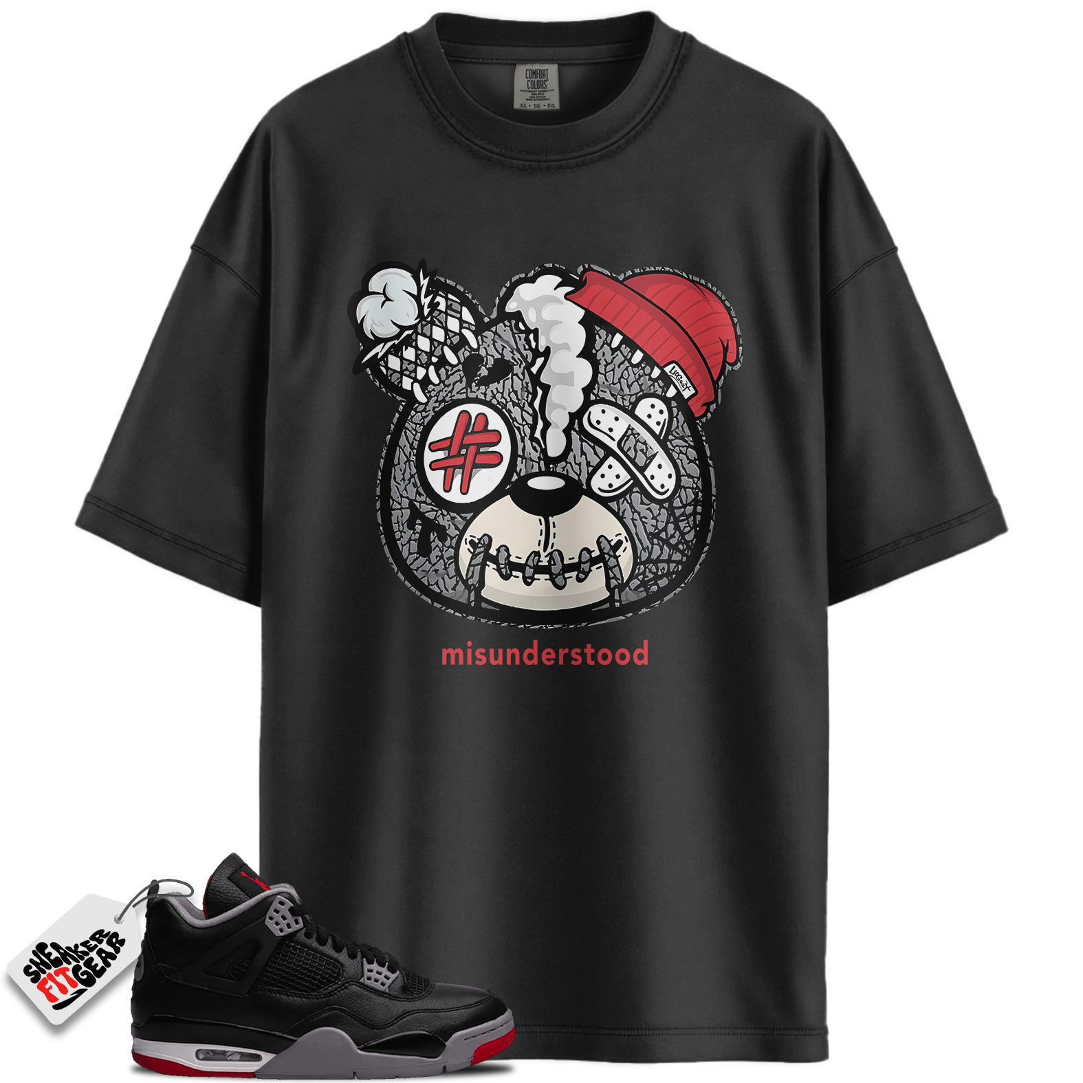 Jordan 4 Retro Bred Reimagined Match Shirts, Misunderstood Shirt To Match Jordan 4 Retro Bred Reimagined