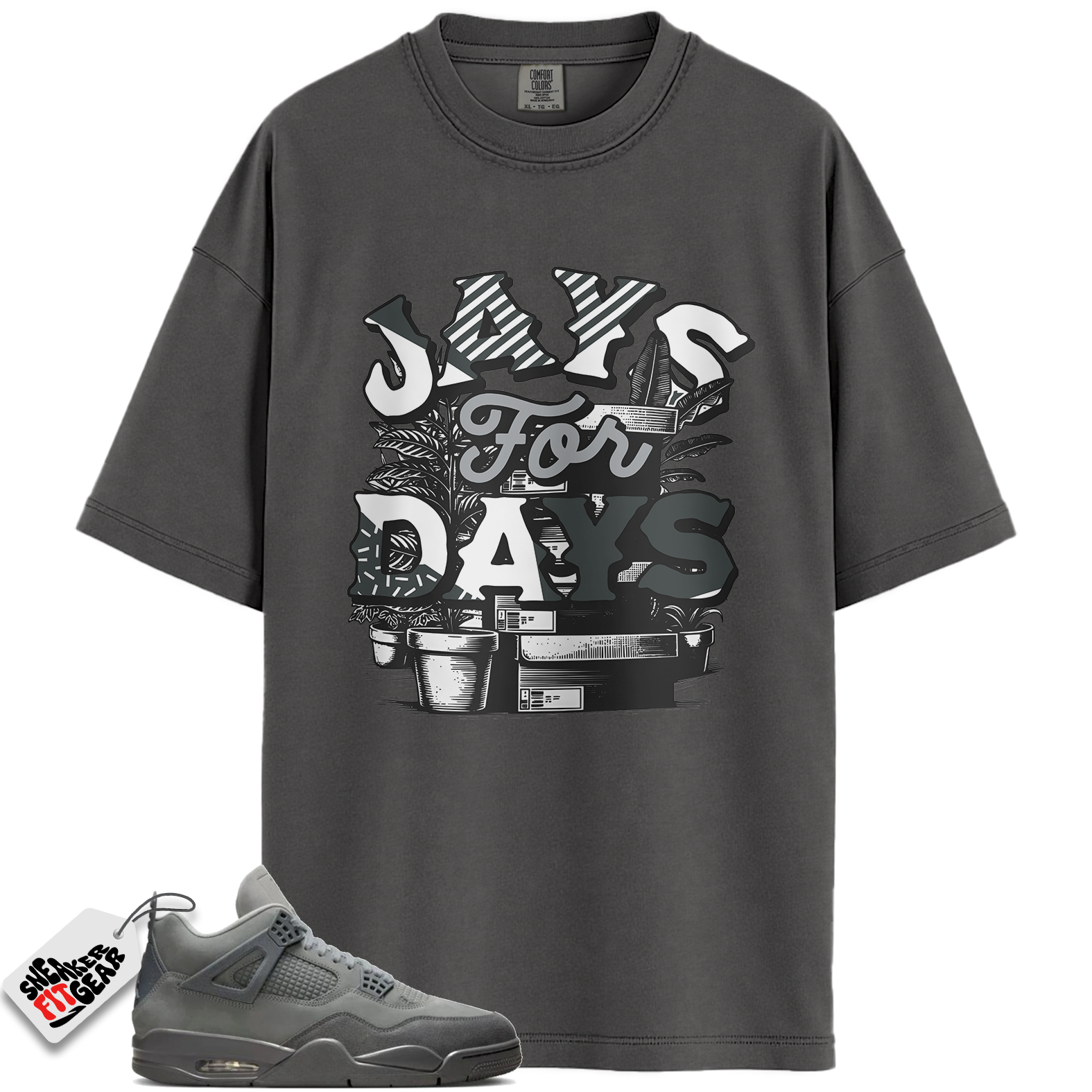 Jordan 4 Retro SE Paris Olympics Wet Cement Match Shirts, Stacked T-Shirt To Match Jordan 4 Retro SE Paris Olympics Wet Cement