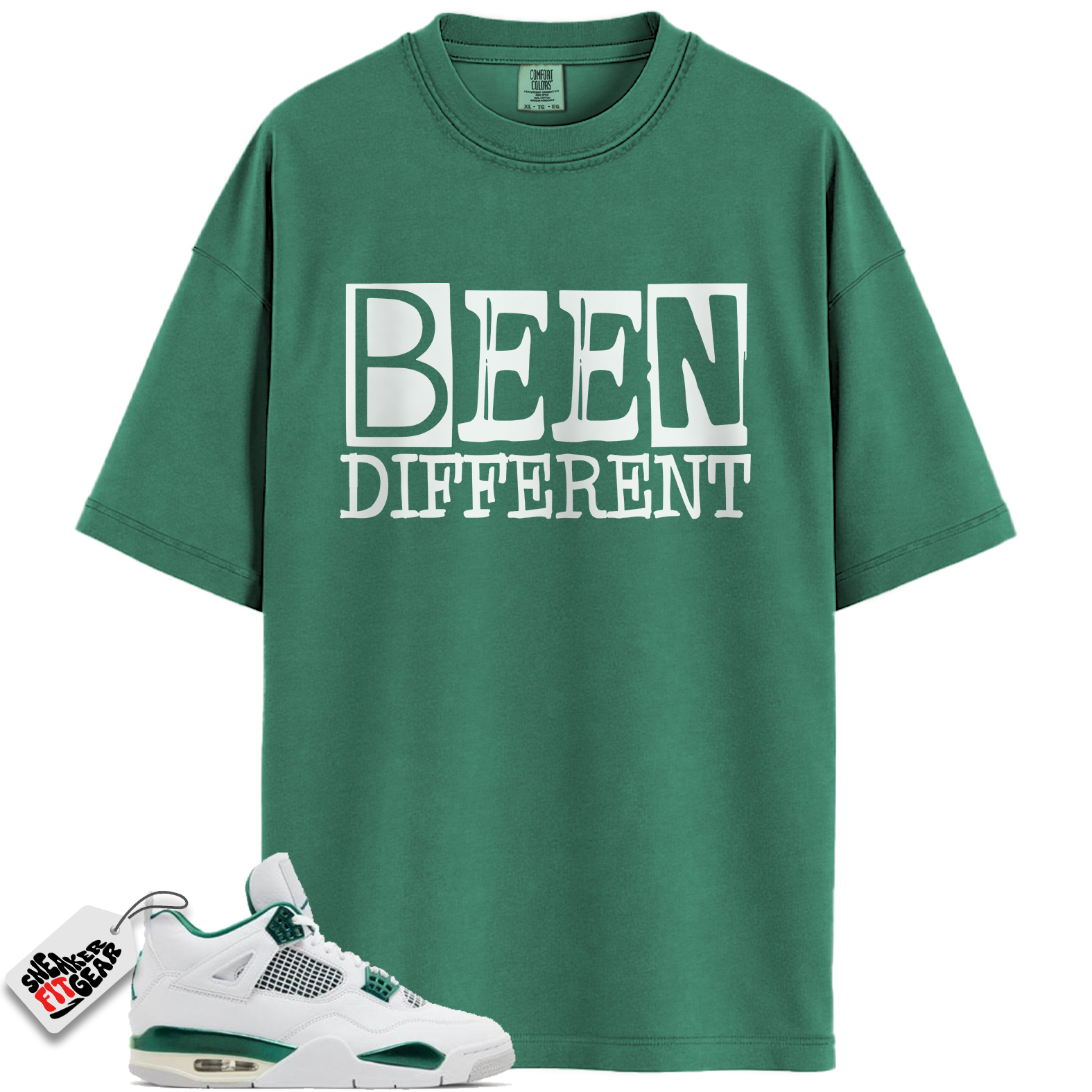 Jordan 4 Retro Oxidized Green Match Shirts, BEEN To Match Jordan 4 Retro Oxidized Green