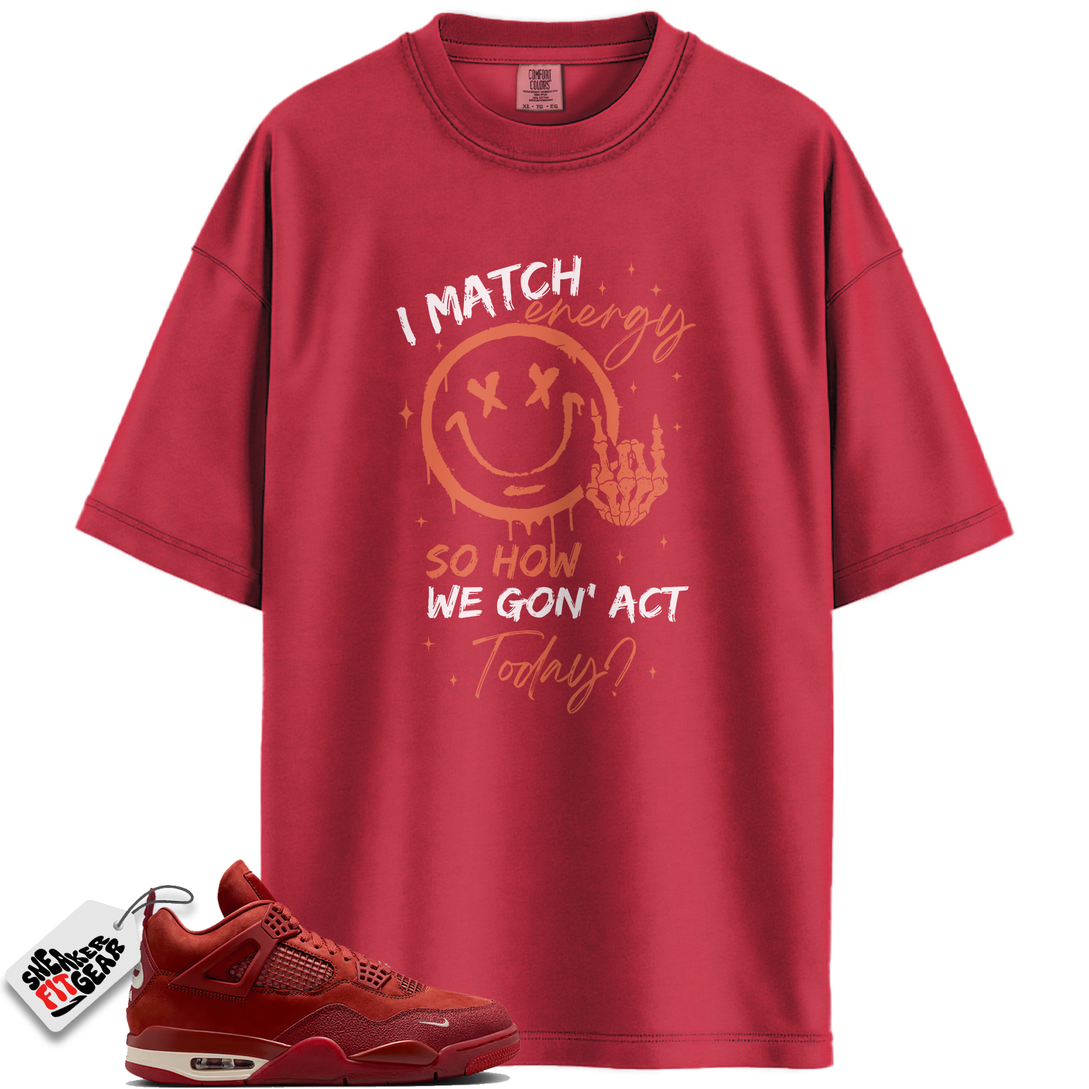 Jordan 4 Retro OG SP Nigel Sylvester Brick by Brick Match Shirts, I Match Energy Shirt To Match Jordan 4 Retro OG SP Nigel Sylvester Brick by Brick