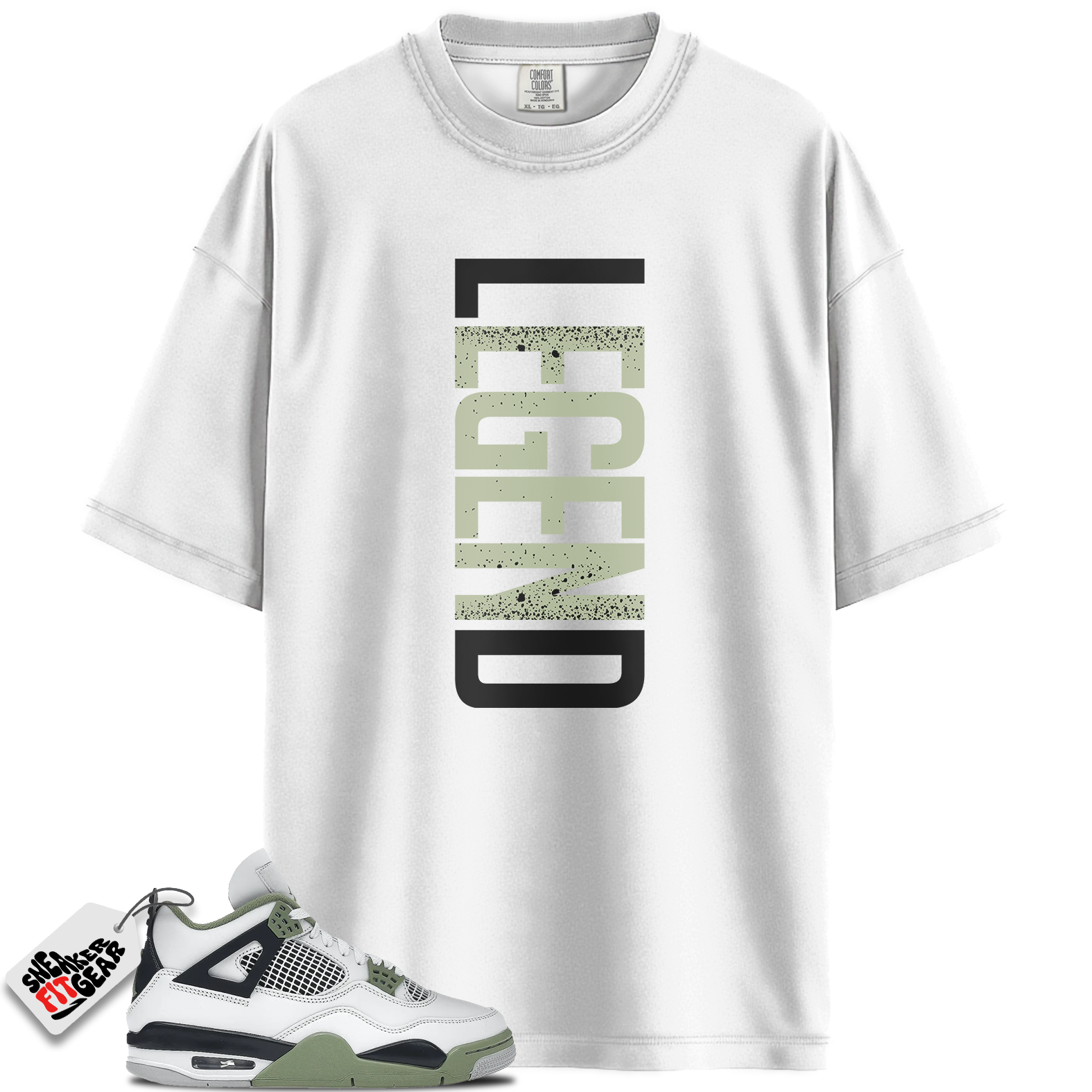 Women's Jordan 4 Retro Seafoam Match Shirts, LEGEND To Match Women's Jordan 4 Retro Seafoam