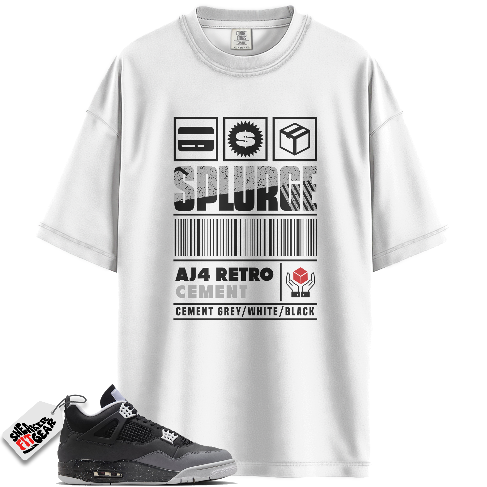 Jordan 4 Retro Fear (2024) Match Shirts, Splurge Sneaker Shirt To Match Jordan 4 Retro Fear (2024)