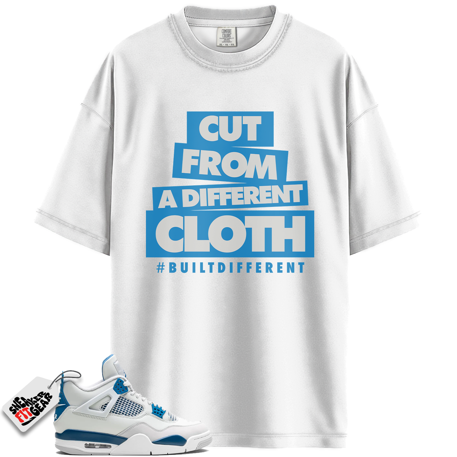 Jordan 4 Retro Military Blue Match Shirts, CLOTH To Match Jordan 4 Retro Military Blue