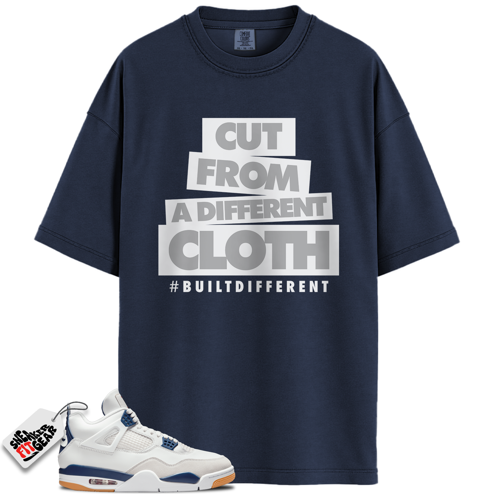 Jordan 4 Retro SB Navy Match Shirts, CLOTH T-Shirt To Match Jordan 4 Retro SB Navy