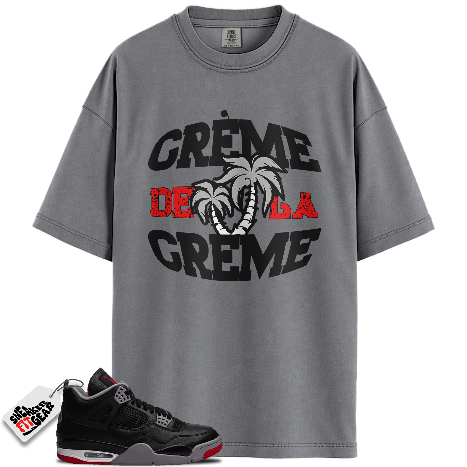 Jordan 4 Retro Bred Reimagined Match Shirts, Creme Shirt To Match Jordan 4 Retro Bred Reimagined