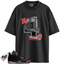 Jordan 4 Retro Bred Reimagined Match Shirts, The 4s Red-Sneaker Black T-Shirt To Match Jordan 4 Retro Bred Reimagined