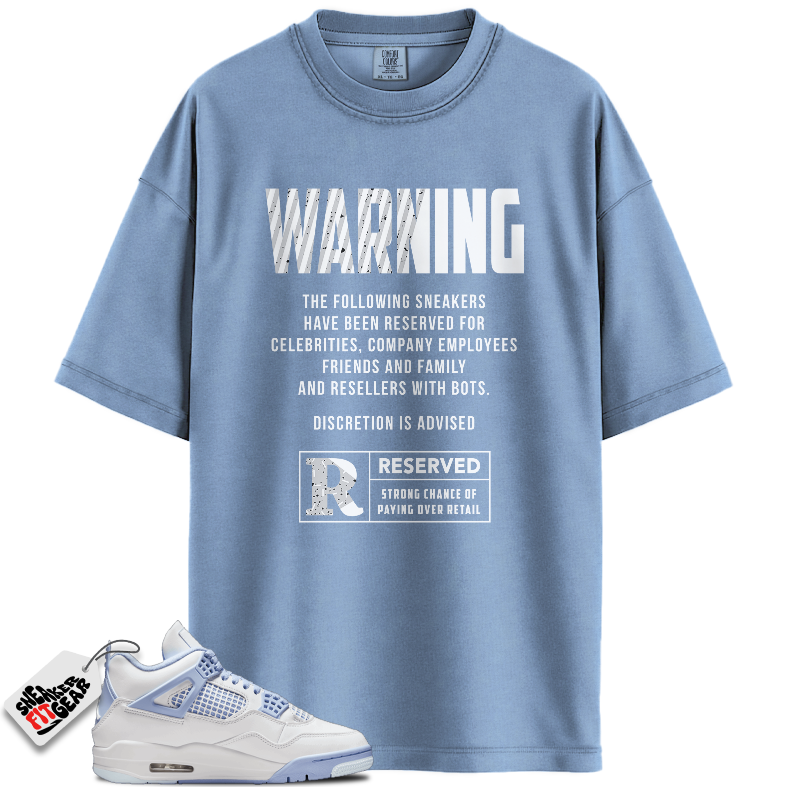Women's Jordan 4 Retro Forget Me Not Match Shirts, Reserved Midnight Navy Shirt To Match Women's Jordan 4 Retro Forget Me Not Main image