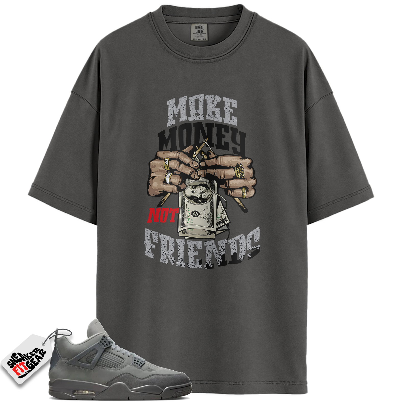 Jordan 4 Retro SE Paris Olympics Wet Cement Match Shirts, Make Money To Match Jordan 4 Retro SE Paris Olympics Wet Cement Main image
