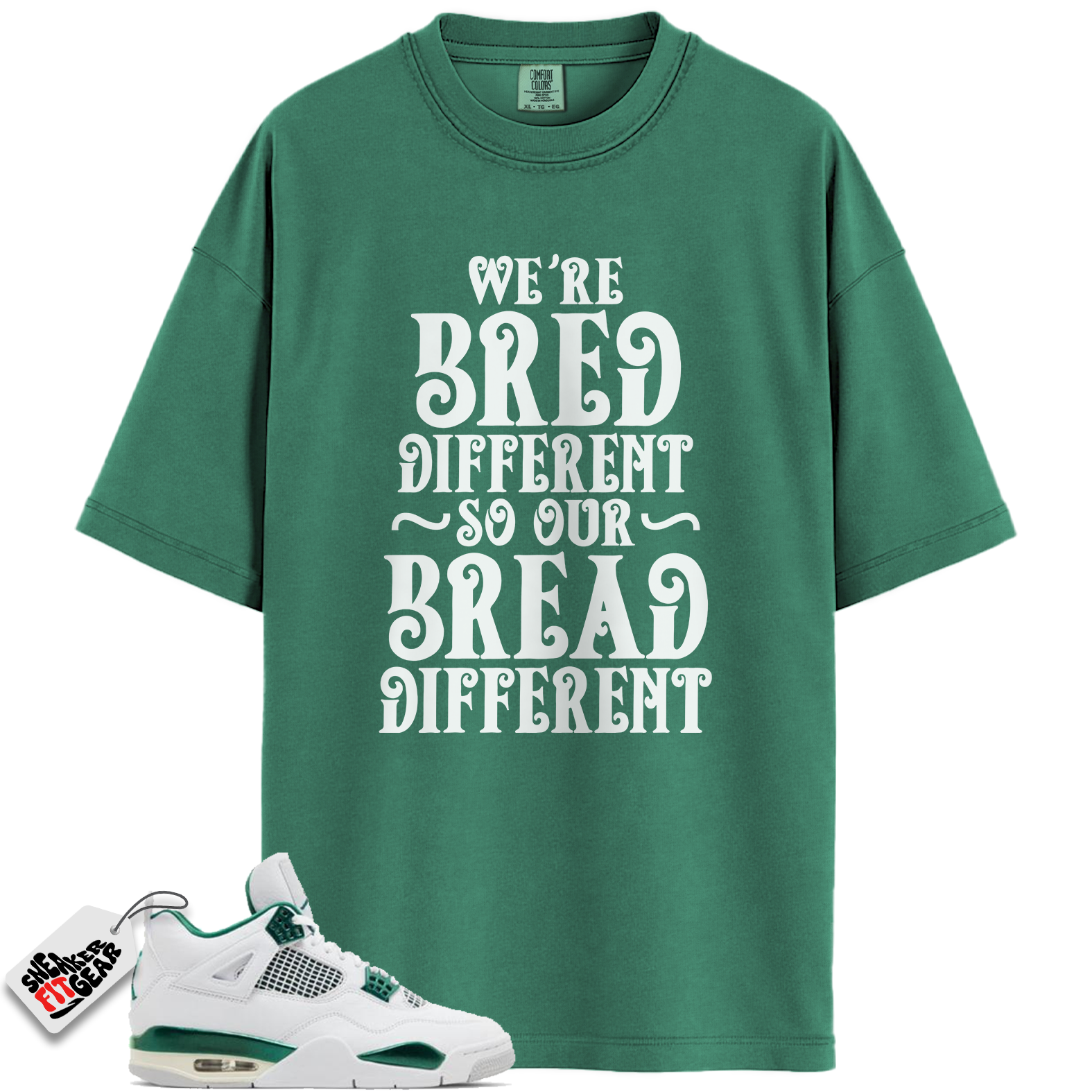 Jordan 4 Retro Oxidized Green Match Shirts, BREAD To Match Jordan 4 Retro Oxidized Green