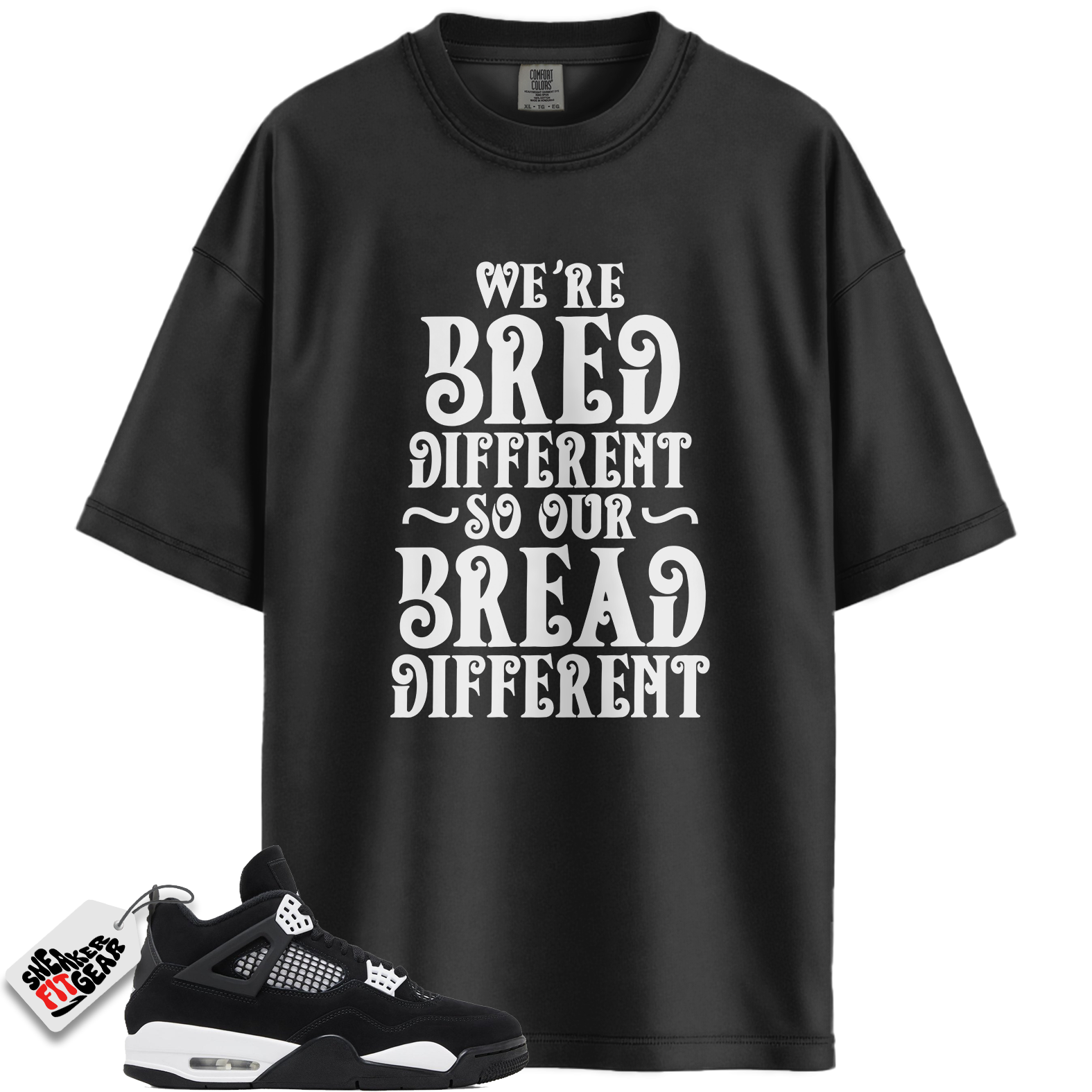 Jordan 4 Retro White Thunder Match Shirts, BREAD To Match Jordan 4 Retro White Thunder