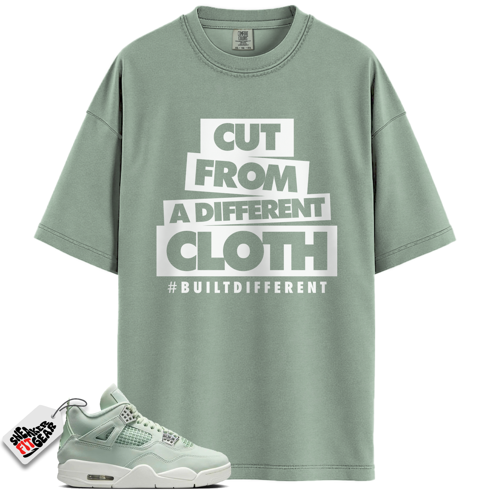Women's Jordan 4 Retro Seafoam Sail Match Shirts, CLOTH Shirts To Match Women's Jordan 4 Retro Seafoam Sail Main image