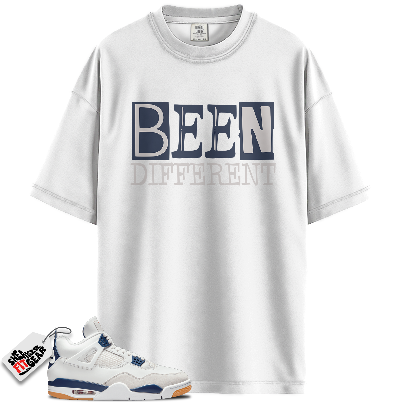 Jordan 4 Retro SB Navy Match Shirts, BEEN To Match Jordan 4 Retro SB Navy