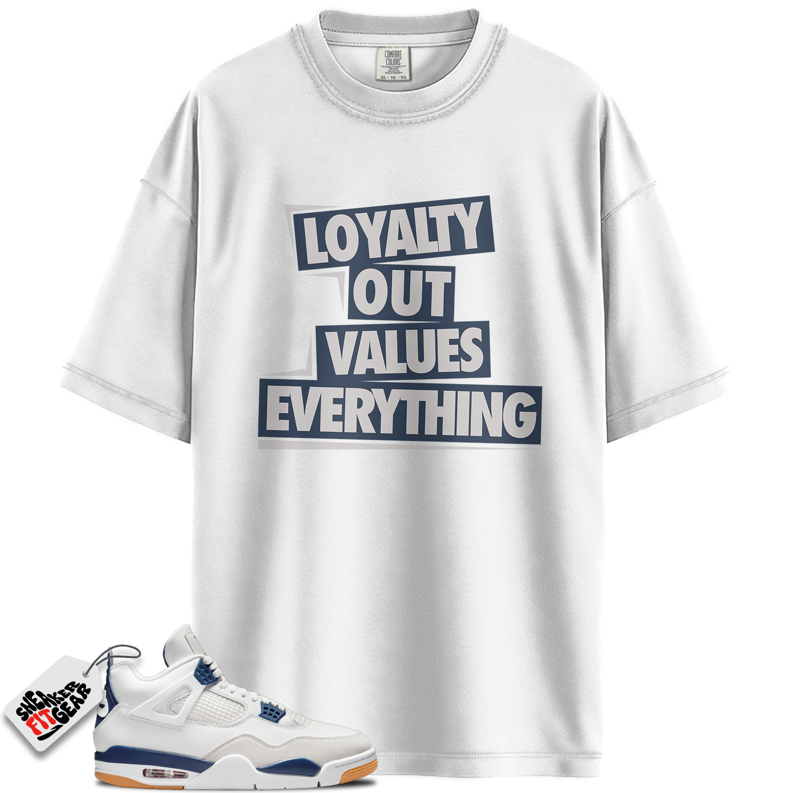 Jordan 4 Retro SB Navy Match Shirts, LOVE To Match Jordan 4 Retro SB Navy