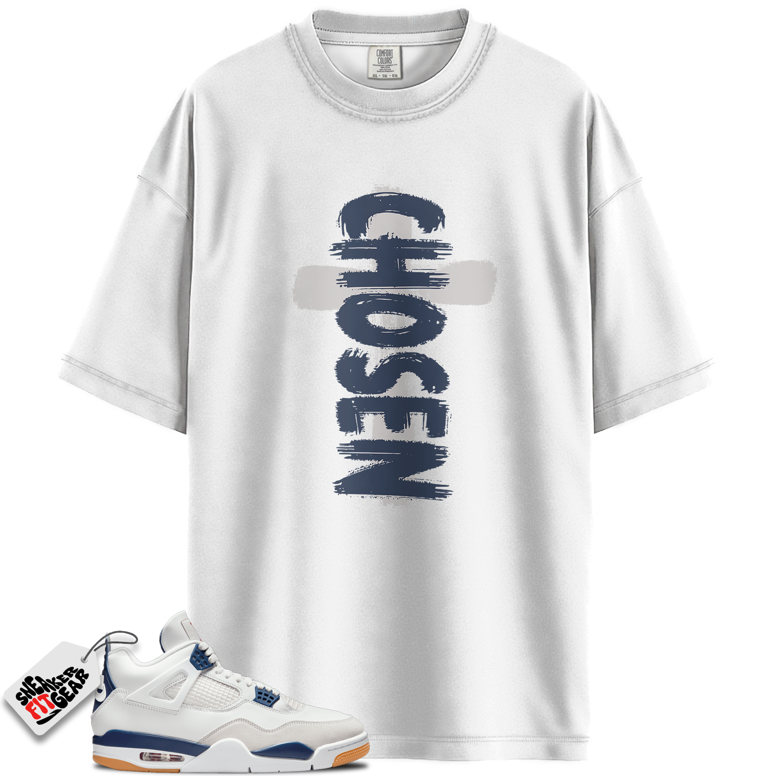 Jordan 4 Retro SB Navy Match Shirts, CHOSEN To Match Jordan 4 Retro SB Navy